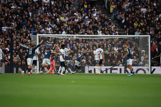 Tottenham Hotspur v Newcastle United, Premier League GOAL Newcastle United Forward Yoane Wissa (9) makes it 0-2during the Premier League match between Tottenham Hotspur and Newcastle United at Tottenham Hotspur Stadium, London, UK on 29 August 2026. London Tottenham Hotspur Stadium London UK Editorial use only DataCo restrictions apply See www.football-dataco.com , Copyright: xChrisxFoxwellx PSI-24771-0024