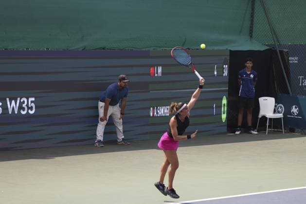 RECORD DATE NOT STATED Lan Mi defeats Ana Sofia Sanchez and reaches the final of the ITF W35 in Barueri. Barueri (SP), 08 29 2026 Tennis ITF W35 Women s Singles Chinese player Lan Mi (CHN) defeated Mexican Ana Sofia Sanchez (MEX) 2-0, with scores of 7-5 and 7-5, in the semifinals of the ITF W35 in Barueri. With the victory, Lan Mi advances to the final of the competition, at the Alphaville Tennis Club.(Foto: Leco Viana Thenews2 imago images) SPO  Copyright: xLecoxVianax