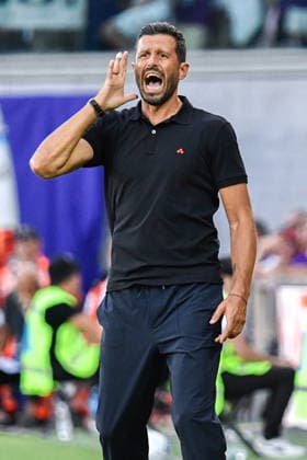 IPA87905609 - Head Coach Fabio Grosso (Fiorentina) during the ACF Fiorentina vs. Frosinone Calcio Serie A soccer match in Florence, Italy, on August 29, 2026  Copyright: xFabioxFagiolini IPAxSportx xx 87905609