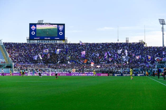 IPA87905611 - Fiorentina fans during the ACF Fiorentina vs. Frosinone Calcio Italian Serie A soccer match in Florence, Italy, on August 29, 2026  Copyright: xFabioxFagiolini IPAxSportx xx 87905611