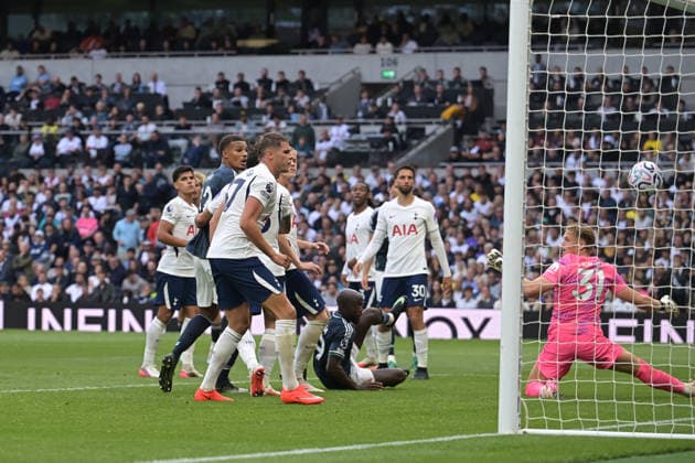 Spurs vs Newcastle, Premier League GOAL Yoane Wissa of Newcastle Utd scores the second goal during the Spurs vs Newcastle Utd Premier League fixture at the Tottenham Hotspur Stadium London UK. 29th Aug 2026. This image is for EDITORIAL USE ONLY. Licence required from the Football DataCo for any other use. London Tottenham Hotspur Stadium UK Copyright: xMartinxDaltonx Spurs_Newcastle_290826_MD_577