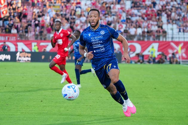 IPA87906434 - Enzo Ebosse (Udinese Calcio) during the AC Monza vs. Udinese Calcio Italian Serie A soccer match in Monza, Italy, on August 29, 2026  Copyright: xLucaxRossini IPAxSportx xx 87906434