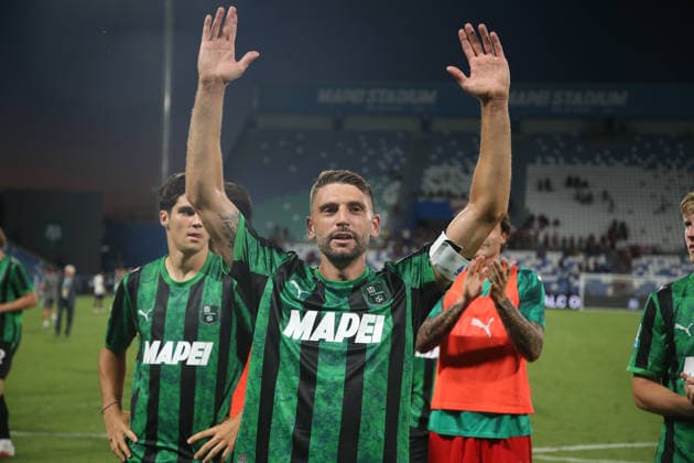 Sassuolo™s final exultation during the Serie A soccer match between Sassuolo and Torino at the Mapei Stadium in Reggio Emilia, north east Italy - August1 29, 2026. - Soccer  Copyright: xGiannixSantandreaLaPressex