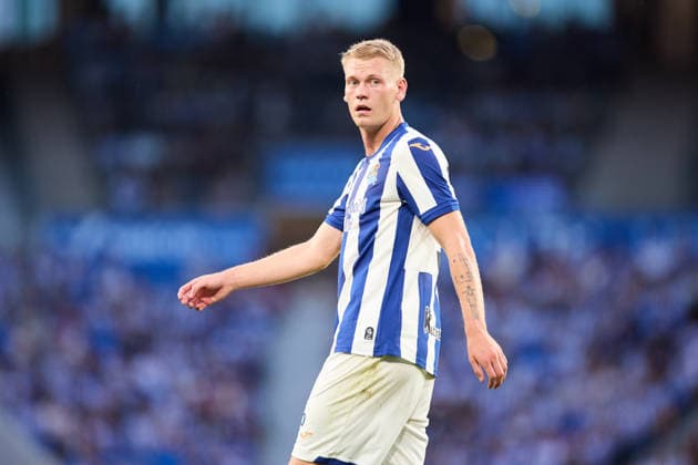August 29, 2026, San Sebastian, Guipuzcoa, Spain: Orri Oskarsson of Real Sociedad looks on during the LaLiga EA Sports match between Real Sociedad and RCD Espanyol at Anoeta on August 29, 2026, in San Sebastian, Spain. San Sebastian Spain - ZUMAa181 20260829_zaa_a181_124 Copyright: xRicardoxLarreinax