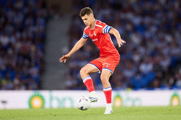 August 29, 2026, San Sebastian, Guipuzcoa, Spain: Gabriel Moscardo of RCD Espanyol in action during the LaLiga EA Sports match between Real Sociedad and RCD Espanyol at Anoeta on August 29, 2026, in San Sebastian, Spain. San Sebastian Spain - ZUMAa181 20260829_zaa_a181_125 Copyright: xRicardoxLarreinax