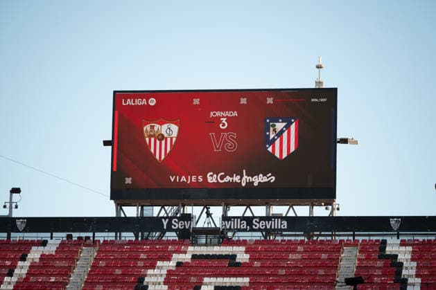 ESP LaLiga EA Sports: Sevilla FC vs. Atlético de Madrid during LaLiga EA Sports, a match between Sevilla FC and Atlético de Madrid played at the Ramón Sánchez Pizjuán Stadium in Seville on August 29, 2026, in Spain. Spanish Soccer Copyright: xAgenciaxLOFx