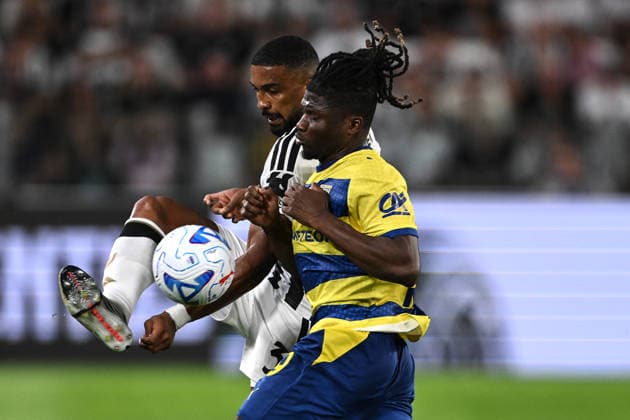 Cm Torino 29 08 2026- campionato di calcio serie A Juventus-Parma foto Cristiano Mazzi Image nella foto: Gleison Bremer-El Bilal Toure 