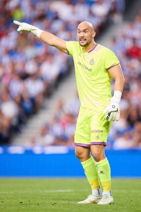 August 29, 2026, San Sebastian, Guipuzcoa, Spain: Marko Dmitrovic of RCD Espanyol reacts during the LaLiga EA Sports match between Real Sociedad and RCD Espanyol at Anoeta on August 29, 2026, in San Sebastian, Spain. Real Sociedad V RCD Espanyol De Barcelona - La Liga EA Sports  - ZUMAa181 20260829_zaa_a181_140 Copyright: xRicardoxLarreinax