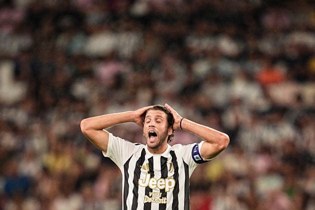 Juventus s Manuel Locatelli reacts during the Serie A soccer match between Juventus and Parma at the Allianz Stadium in Turin, north west Italy - Saturday, August 29, 2026. - Soccer .  Copyright: xMarcoxAlpozzi LaPressex