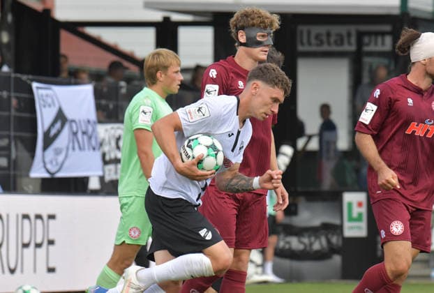 August 29, 2026, Germany, Soccer, 3rd Division, 2026–2027 Season, Matchday 3, Sportclub Arena, Verl SC Verl vs. Fortuna Köln 1–2, Tim Heike, SC Verl, Action, Single Frame, Landscape, Facial Expressions, Gestures