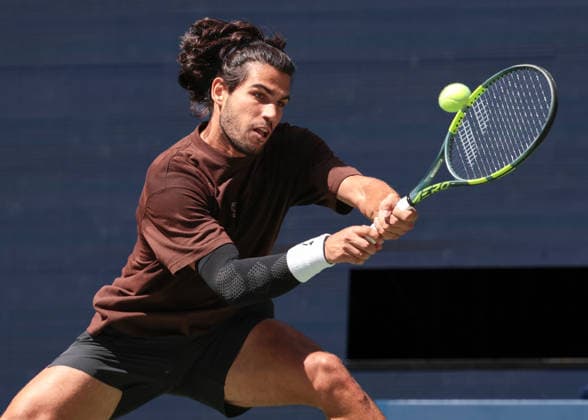 Carlos Alcaraz, Training, Practice, US Open Championships, Billie Jean King National Tennis Center, Flushing Meadows, New York, USA . *** Carlos Alcaraz, Training, Practice, U.S. Open Championships, Billie Jean King National Tennis Center, Flushing Meadows, New York, USA Copyright: xJuergenxHasenkopfx