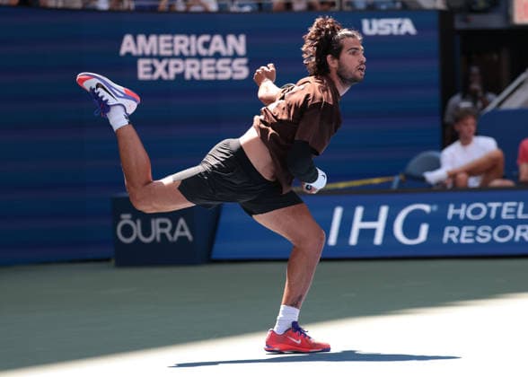 Carlos Alcaraz, Training, Practice, U.S. Open Championships, Billie Jean King National Tennis Center, Flushing Meadows, New York, USA Copyright: xJuergenxHasenkopfx