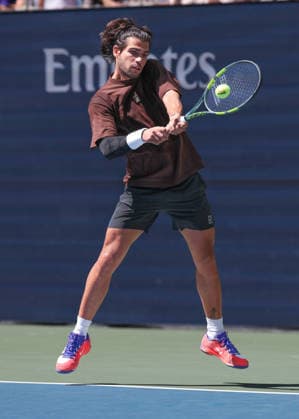 Carlos Alcaraz, Training, Practice, U.S. Open Championships, Billie Jean King National Tennis Center, Flushing Meadows, New York, USA Copyright: xJuergenxHasenkopfx