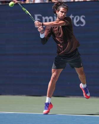 Carlos Alcaraz, Training, Practice, U.S. Open Championships, Billie Jean King National Tennis Center, Flushing Meadows, New York, USA Copyright: xJuergenxHasenkopfx
