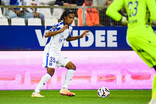 FOOTBALL : AJ Auxerre vs SCO Angers - Ligue 1 - JournÃ e 2 - 29 08 2026 Elikya Legros (AJ Auxerre) AuxerreFrance  Copyright: xBaptistexAutissierx