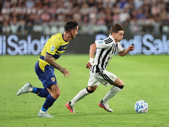 IPA87909577 - Francisco Conceicao takes part in the 2025–2026 Serie A match between Juventus and Parma in Turin on Saturday, August 29, 2026. (Photo by Loris Roselli).  Copyright: xLorisxRoselli IPAxSportx xx 87909577