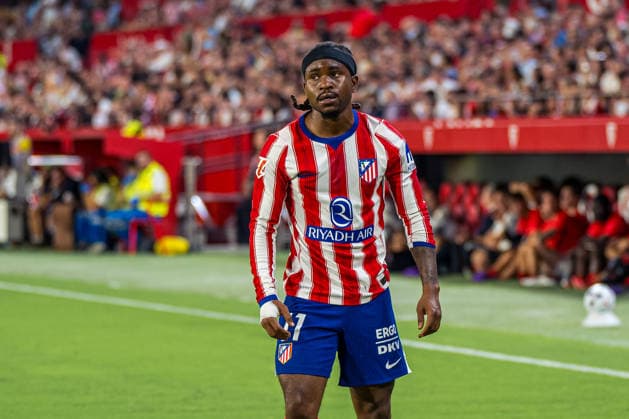 ESP LaLiga EA Sports Sevilla FC vs. Atlético de Madrid Ademola Lookman of Atlético de Madrid scores a goal and celebrates during the LaLiga EA Sports match between Sevilla FC and Atlético de Madrid, played at the Ramón Sánchez Pizjuán Stadium in Seville on August 29, 2026, in Spain. Spanish Soccer Copyright: xAgenciaxLOFx