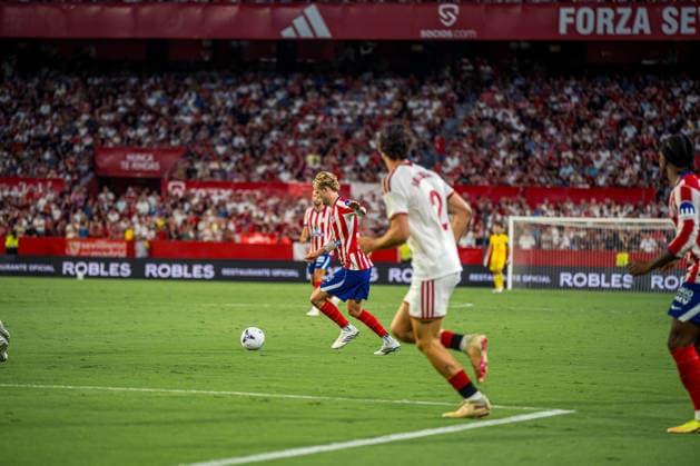 ESP LaLiga EA Sports: Sevilla FC vs. Atlético de Madrid during LaLiga EA Sports, a match between Sevilla FC and Atlético de Madrid played at the Ramón Sánchez Pizjuán Stadium in Seville on August 29, 2026, in Spain. Spanish Soccer Copyright: xAgenciaxLOFx