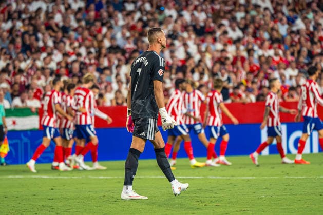 ESP LaLiga EA Sports: Sevilla FC vs. Atlético de Madrid during LaLiga EA Sports, a match between Sevilla FC and Atlético de Madrid played at the Ramón Sánchez Pizjuán Stadium in Seville on August 29, 2026, in Spain. Spanish Soccer Copyright: xAgenciaxLOFx