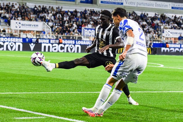 FOOTBALL : AJ Auxerre vs SCO Angers - Ligue 1 - JournÃ e 2 - 29 08 2026 Caelens Arcus (ANGERS SCO) AuxerreFrance  Copyright: xBaptistexAutissierx