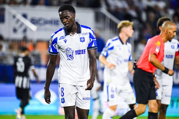 FOOTBALL : AJ Auxerre vs SCO Angers - Ligue 1 - JournÃ e 2 - 29 08 2026 Naouirou Ahamada (AJ Auxerre) AuxerreFrance  Copyright: xBaptistexAutissierx