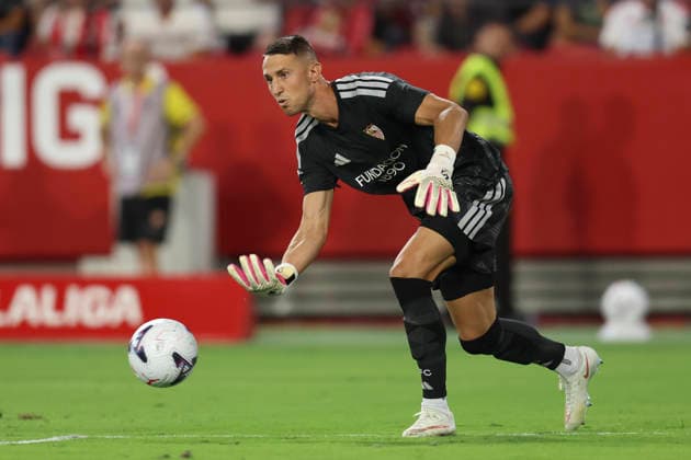 ESP: Sevilla FC - Atletico de Madrid. La Liga EA Sports. Matchday 3 Odysseas Vlachodimos of Sevilla FC during the La Liga EA Sports match between Sevilla FC and Atletico de Madrid played at Ramon Sanchez Pizjuan Stadium on August 29, 2026 in Sevilla, Spain. kpng Copyright: xAntonioxPozox xPRESSINPHOTOx AP_2627_SEV_ATM_045