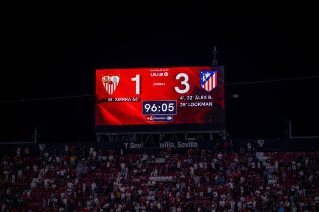 ESP LaLiga EA Sports: Sevilla FC vs. Atlético de Madrid during LaLiga EA Sports, a match between Sevilla FC and Atlético de Madrid played at the Ramón Sánchez Pizjuán Stadium in Seville on August 29, 2026, in Spain. Spanish Soccer Copyright: xAgenciaxLOFx