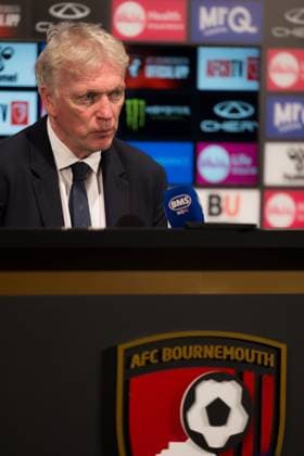 Everton Manager David Moyes talks during post match press conference, PK, Pressekonferenz Bournemouth v Everton, Premier League, Football, Vitality Stadium, Bournemouth, UK - 29 Aug 2026Bournemouth Vitality Stadium United Kingdom EDITORIAL USE ONLY No use with unauthorised audio, video, data, fixture lists, club league logos or live services. Online in-match use limited to 120 images, no video emulation. No use in betting, games or single club league player publications. Copyright: xWiredxPhotos Shutterstockx 17124895ee
