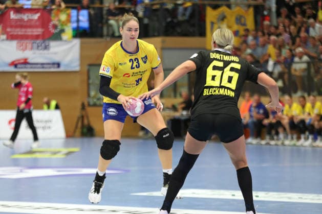 Handball, Alsco HBF1: HC Leipzig vs. Borussia Dortmund, August 29, 2026; Marlene Tucholke 23; HC Leipzig, Alsco Women s Handball Bundesliga (HBF1), 2026–2027 season, Matchday 1: HC Leipzig vs. Borussia Dortmund on August 29, 2026, at the Markranstädt Sports Center Copyright: xBEAUTIFULxSPORTS JanxKaeferx