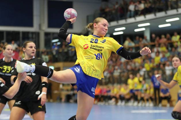 Handball, Alsco HBF1: HC Leipzig vs. Borussia Dortmund, August 29, 2026; Lara Tauchmann, 28; HC Leipzig hosts Alsco Women s Handball Bundesliga HBF1, 2026–2027 season, Matchday 1: HC Leipzig vs. Borussia Dortmund on August 29, 2026, at the Markranstädt Sports Center Copyright: xBEAUTIFULxSPORTS JanxKaeferx