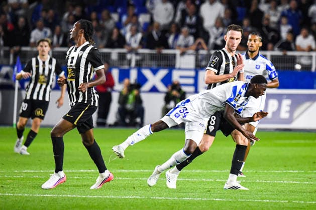 FOOTBALL : AJ Auxerre vs SCO Angers - Ligue 1 - JournÃ e 2 - 29 08 2026 Lamfia Dioubate (AJ Auxerre) AuxerreFrance  Copyright: xBaptistexAutissierx