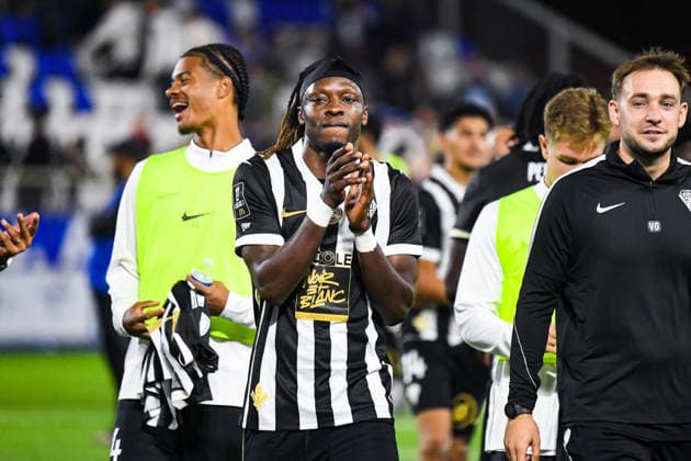 FOOTBALL : AJ Auxerre vs SCO Angers - Ligue 1 - JournÃ e 2 - 29 08 2026 Usman Simbakoli (ANGERS SCO) AuxerreFrance  Copyright: xBaptistexAutissierx