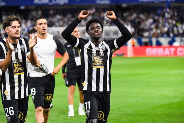 FOOTBALL : AJ Auxerre vs SCO Angers - Ligue 1 - JournÃ e 2 - 29 08 2026 Harouna Djibirin (ANGERS SCO) AuxerreFrance  Copyright: xBaptistexAutissierx