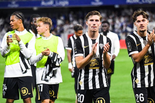 FOOTBALL : AJ Auxerre vs SCO Angers - Ligue 1 - JournÃ e 2 - 29 08 2026 Marius Louer (ANGERS SCO) AuxerreFrance  Copyright: xBaptistexAutissierx