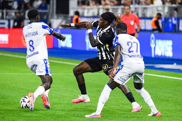 FOOTBALL : AJ Auxerre vs SCO Angers - Ligue 1 - JournÃ e 2 - 29 08 2026 Usman Simbakoli (ANGERS SCO) AuxerreFrance  Copyright: xBaptistexAutissierx