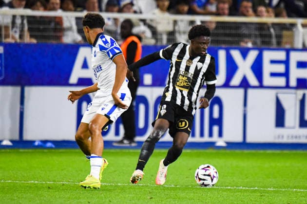 FOOTBALL : AJ Auxerre vs SCO Angers - Ligue 1 - JournÃ e 2 - 29 08 2026 Harouna Djibirin (ANGERS SCO) AuxerreFrance  Copyright: xBaptistexAutissierx