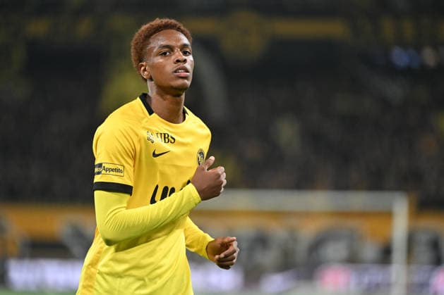BERN, SWITZERLAND, AUGUST 29: Alvyn Sanches of Young Boys in action during the Swiss Super League match between BSC Young Boys and FC Basel 1893 at Wankdorf Stadium on August 29, 2026, in Bern, Switzerland. Bern, Wankdorf Stadium, Bern, Switzerland Copyright: xJustPictures.ch ManuelxWinterbergerx jp-en-EuSpIm-MWI_2750