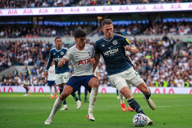 during the Premier League match between Tottenham Hotspur and Newcastle United at Tottenham Hotspur Stadium, London, UK on 29 August 2026. London Tottenham Hotspur Stadium London UK Editorial use only DataCo restrictions apply See www.football-dataco.com , Copyright: xChrisxFoxwellx PSI-24771-0194