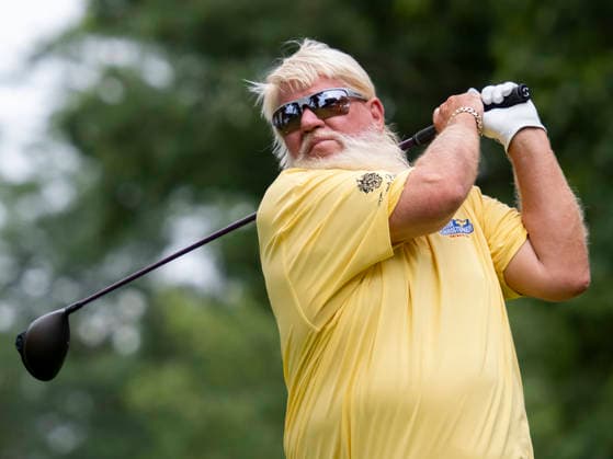 GRAND BLANC, MI - AUGUST 29: John Daly of United States of America tee™s off the ninth tee box during the second round of the PGA, Golf Herren TOUR Champions The Ally Challenge on August 29, 2026, at Warwick Hills Golf and Country Club in Grand Blanc, Michigan. (Photo by Joseph Weiser Icon Sportswire) GOLF: AUG 29 PGA TOUR Champions The Ally Challenge EDITORIAL USE ONLY Icon260829029