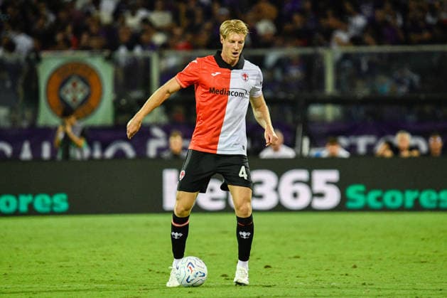 SOCCER - Serie A - ACF Fiorentina vs. Frosinone Calcio Photo by IPA ABACAPRESS.COM87912392 - Marco Brescianini (Fiorentina) during the ACF Fiorentina vs. Frosinone Calcio Serie A soccer match in Florence, Italy, on August 29, 2026 Florence Italy  Copyright: xIPAxSport ABACAx