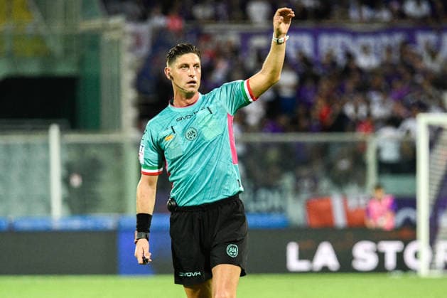 SOCCER - Serie A - ACF Fiorentina vs. Frosinone Calcio Photo by IPA ABACAPRESS.COM87912369 - Referee Giuseppe Collu during the ACF Fiorentina vs. Frosinone Calcio Italian Serie A soccer match in Florence, Italy, on August 29, 2026 Florence Italy  Copyright: xIPAxSport ABACAx