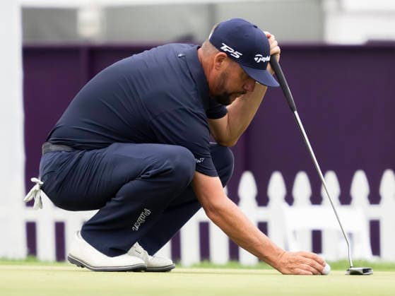 GRAND BLANC, MI - AUGUST 29: Michael Block of United States of America prepares to putt the ball on the 18th green during the second round of the PGA, Golf Herren TOUR Champions The Ally Challenge on August 29, 2026, at Warwick Hills Golf and Country Club in Grand Blanc, Michigan. (Photo by Joseph Weiser Icon Sportswire) GOLF: AUG 29 PGA TOUR Champions The Ally Challenge EDITORIAL USE ONLY Icon260829036