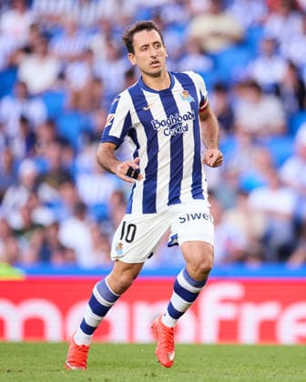 Real Sociedad v RCD Espanyol - LaLiga EA Sports Mikel Oyarzabal of Real Sociedad looks on during the LaLiga EA Sports match between Real Sociedad and RCD Espanyol at Anoeta on August 29, 2026, in San Sebastian, Spain. San Sebastian Anoeta Basque Country Spain RL_RSOvRCDE_LALIGA_2K26_000077 Copyright: xRicardoxLarreinax