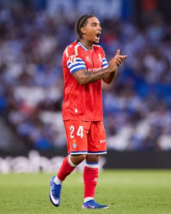 Real Sociedad v RCD Espanyol - LaLiga EA Sports Tyrhys Dolan of RCD Espanyol reacts during the LaLiga EA Sports match between Real Sociedad and RCD Espanyol at Anoeta on August 29, 2026, in San Sebastian, Spain. San Sebastian Anoeta Basque Country Spain RL_RSOvRCDE_LALIGA_2K26_000115 Copyright: xRicardoxLarreinax