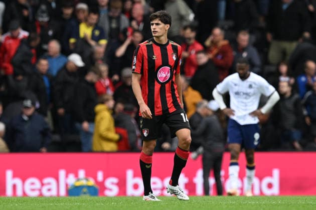 Bournemouth v Everton, Premier League Antonio Silva (14) of AFC Bournemouth during the Premier League match between Bournemouth and Everton at the Vitality Stadium, Bournemouth, UK on 29 August 2026. Bournemouth Vitality Stadium Dorset UK Editorial use only DataCo restrictions apply See www.football-dataco.com , Copyright: xGrahamxHuntx PSI-24762-0284