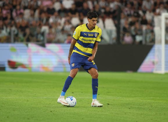IPA87915343 - Mariano Troilo of Parma Calcio during the 2026–27 Italian Serie A soccer match between Juventus FC and Parma Calcio on August 29, 2026, at Allianz Stadium in Turin, Italy. Photo by Nderim KACELI  Copyright: xNderimxKaceli IPAxSportx xx 87915343
