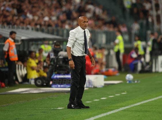 IPA87915332 - Luciano Spalletti, manager of Juventus FC, during the 2026 27 Italian Serie A soccer match between Juventus FC and Parma Calcio on August 29, 2026, at Allianz Stadium in Turin, Italy. Photo by Nderim KACELI  Copyright: xNderimxKaceli IPAxSportx xx 87915332