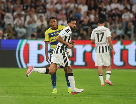 IPA87915354 - Nico Gonzalez of Juventus FC during the 2026–27 Italian Serie A soccer match between Juventus FC and Parma Calcio on August 29, 2026, at Allianz Stadium in Turin, Italy. Photo by Nderim KACELI  Copyright: xNderimxKaceli IPAxSportx xx 87915354