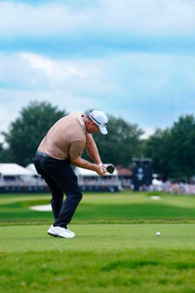 August 29, 2026, Atlanta, Georgia, USA: Ryan Fox (New Zealand) hits his tee shot on the 9th hole, during the third round at East Lake Golf Club. Atlanta USA - ZUMAd212 20260829_zsp_d212_038 Copyright: xRichardxDolex