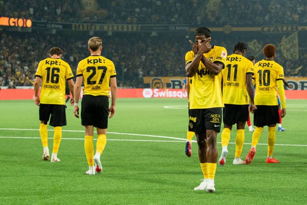 BERN, BERN - AUGUST 29: During the Brack Super League match between BSC Young Boys and FC Basel at Wankdorf Stadium on August 29, 2026 in Bern, Bern, Switzerland. Copyright: xLivioxBaeriswylx xSPPx Sportspressphoto_SPR219279